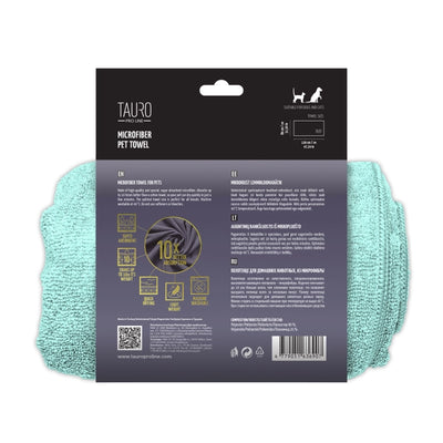 Tauro Pro Line Рушник з мікрофібри для домашніх тварин м'ятний, 80x120 см