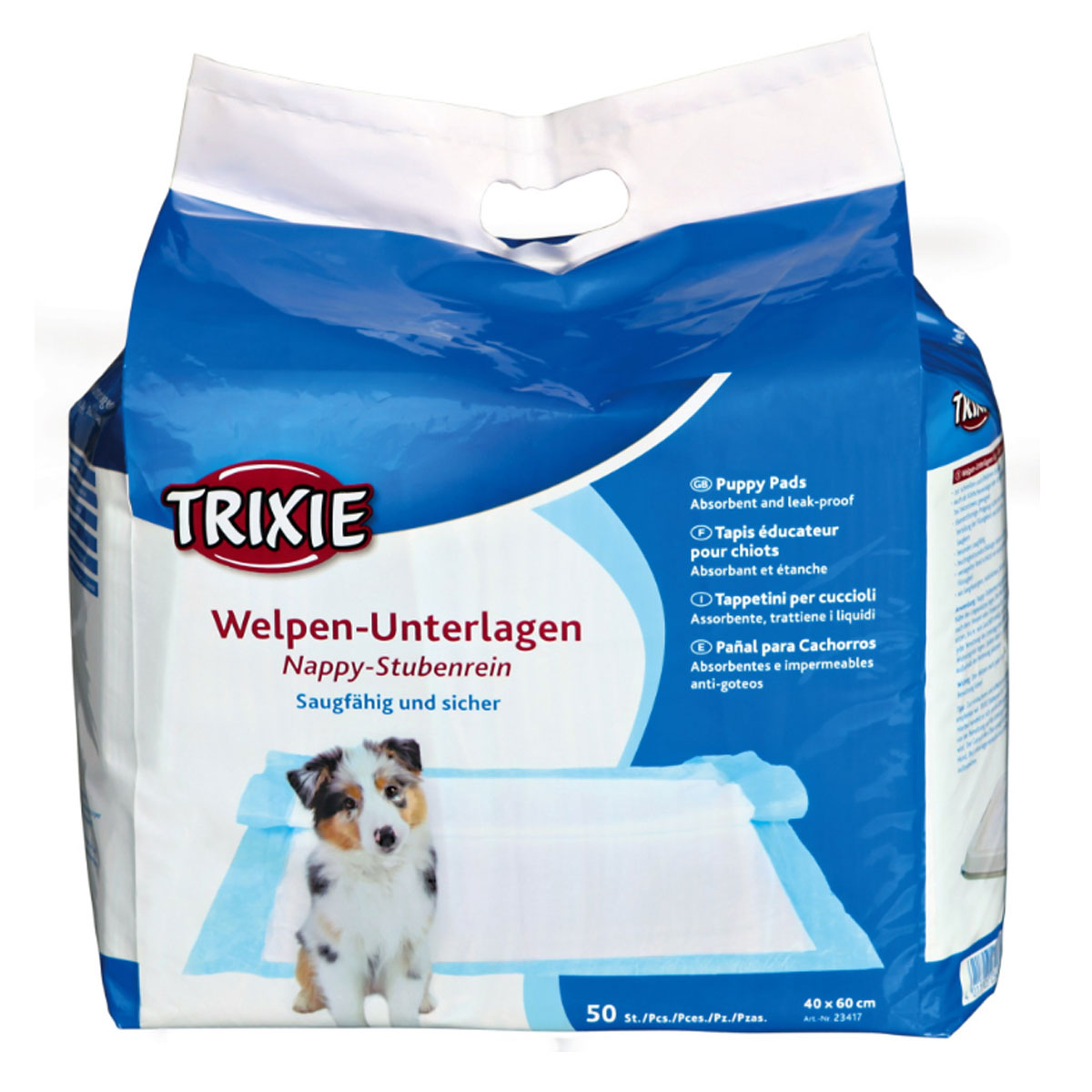 Пелюшки Trixie для собак целюлоза 40х60 см 50 шт