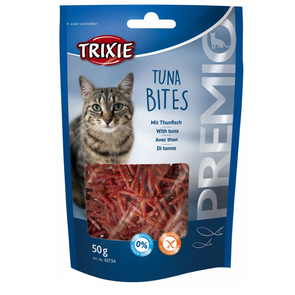 Ласощі Trixie Premio Tuna Bites для котів шматочки з тунцем і куркою 50 г