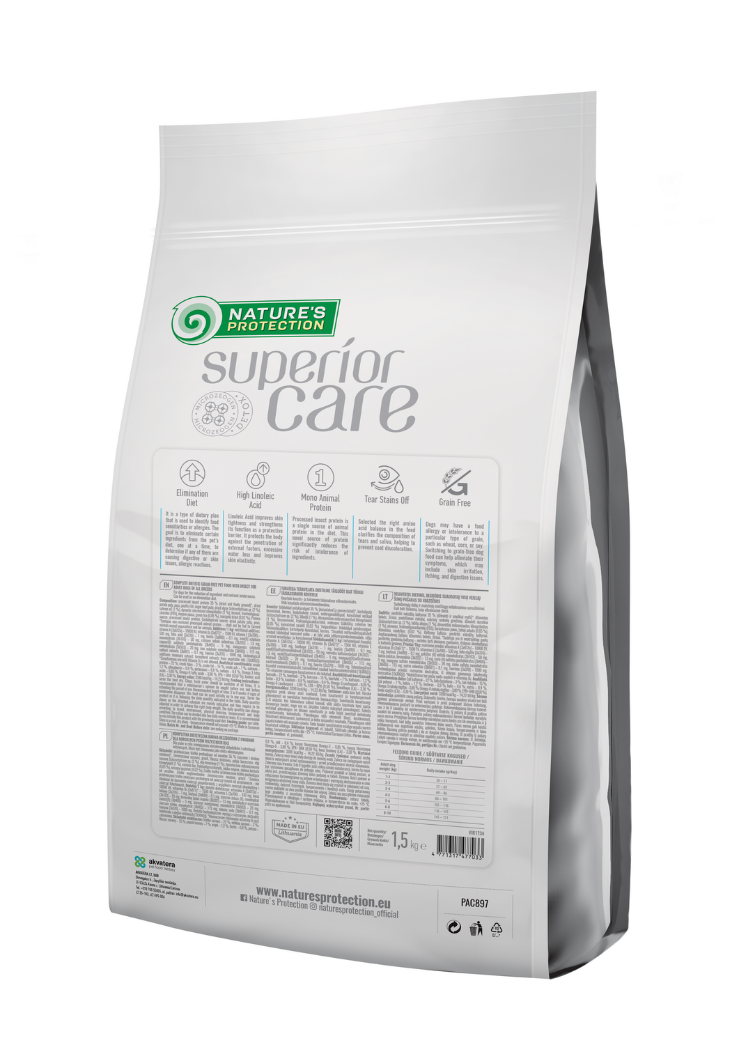Nature's Protection Superior Care Veterinary Diet Hypoallergenic Insect Adult All Breeds Сухий беззерновий гіпоалергенни