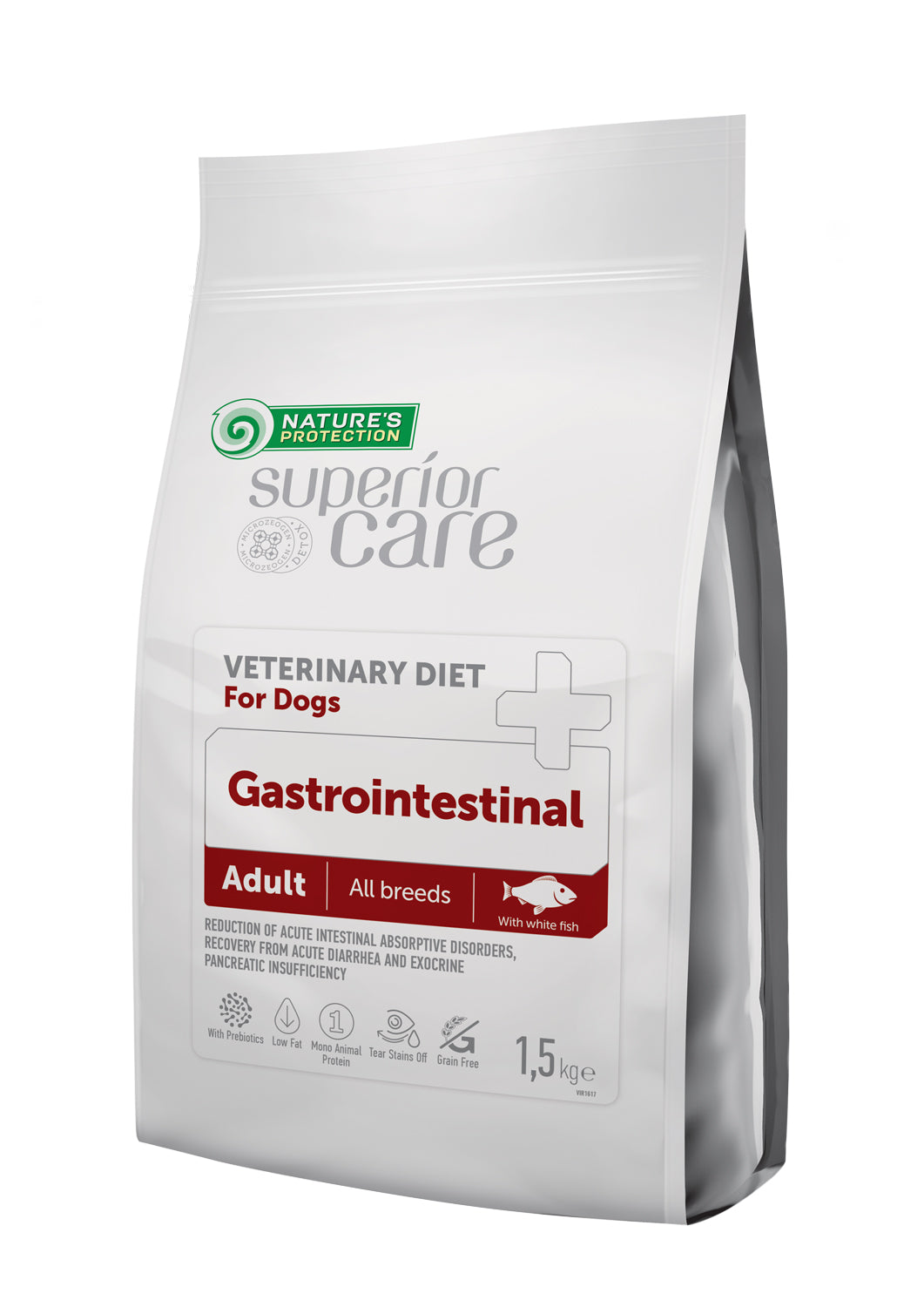 Nature's Protection Superior Care Veterinary Diet Gastrointestinal White Fish Adult All Breeds Сухий беззерновий корм дл