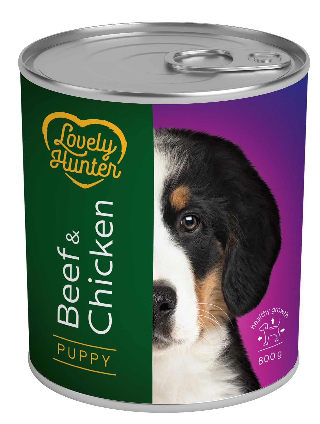 Lovely Hunter Puppy Beef & Chicken Вологий корм для цуценят з яловичиною і куркою, 800 г
