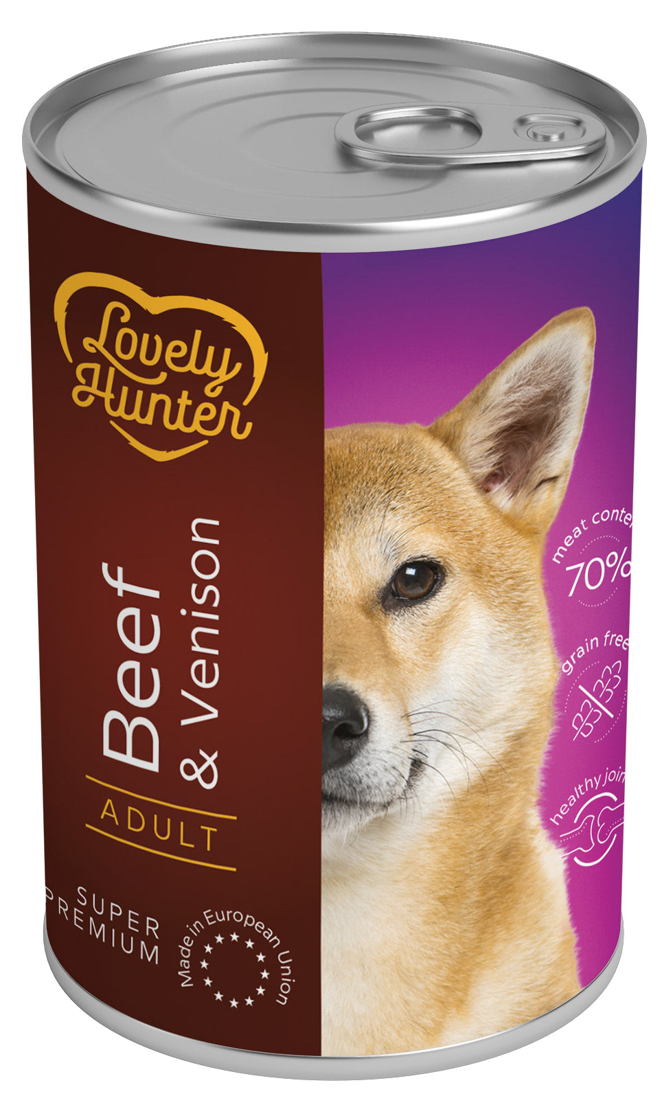 Lovely Hunter Adult Beef & Venison Вологий корм для дорослих собак з яловичиною і олениною, 400 г