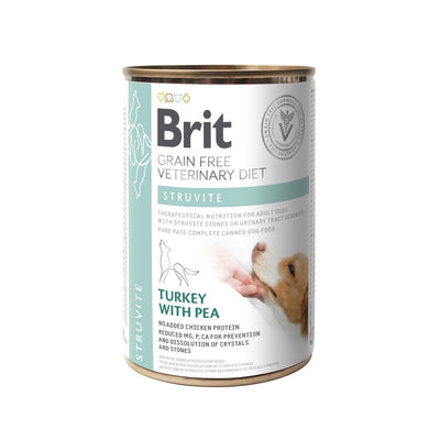 Вологий корм Brit Grain Free Veterinary Diets Struvite для собак при лікуванні та для профілактики сечокам яної хвороби з індичкою та горохом 400 г