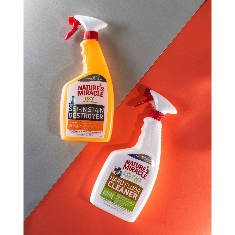 Засіб 8in1 Nature s Miracle Hard Floor Cleaner Dual Action Stain and Odor Remover для усунення плям і запахів для всіх видів підлоги 709 мл