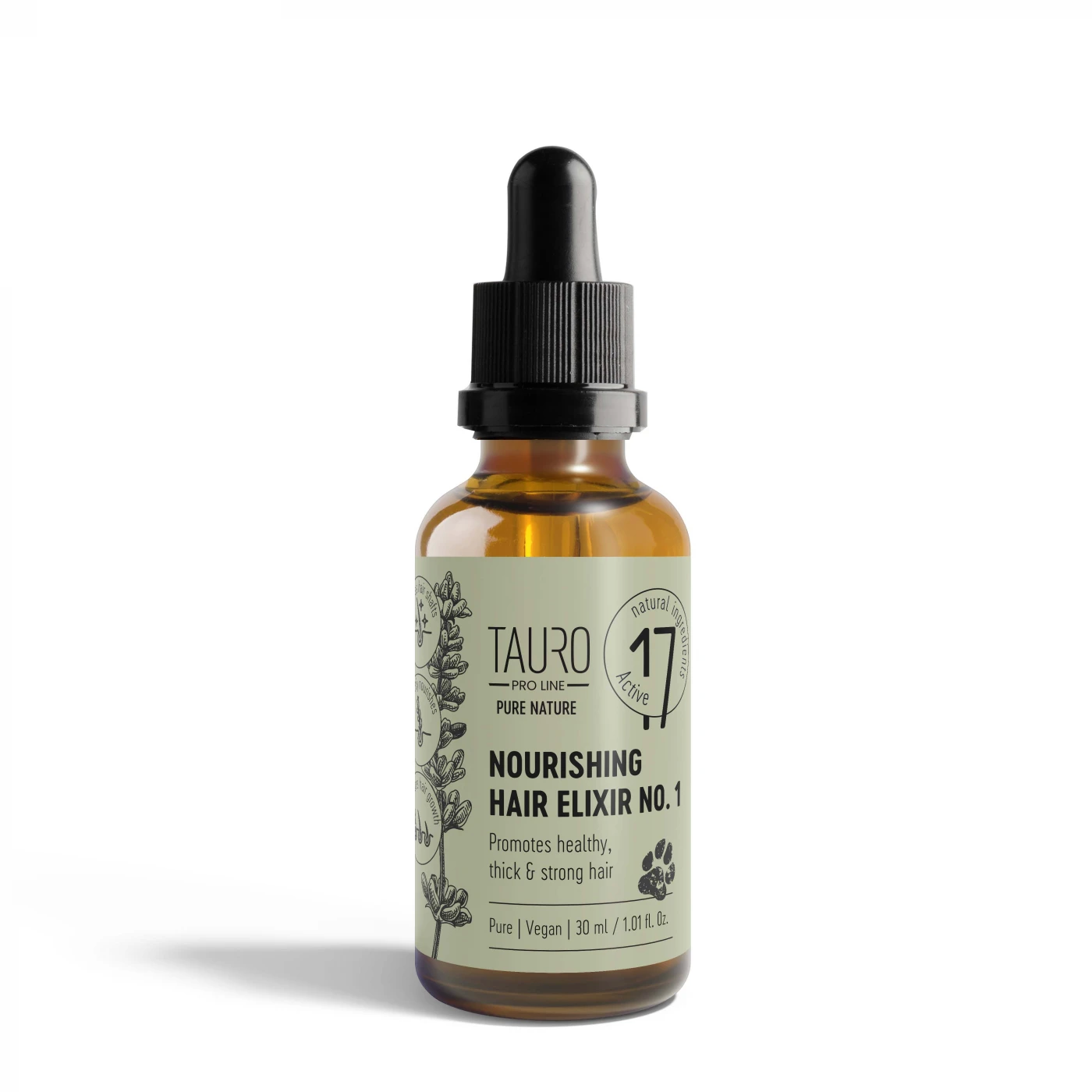 Tauro Pro Line Pure Nature Nourishing Elixir No.1 Живильний еліксир для шкіри та шерсті домашніх тварин, 30 мл